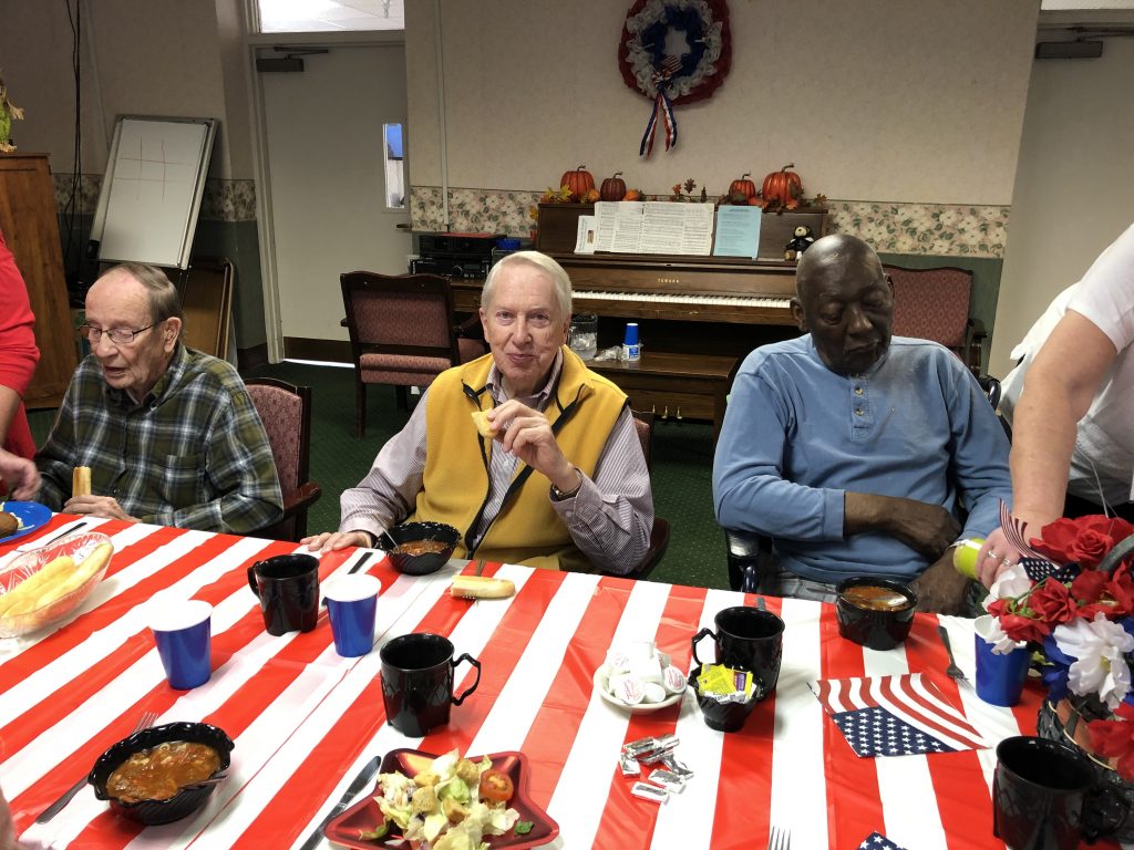 Some of our residents at Veteran's Event